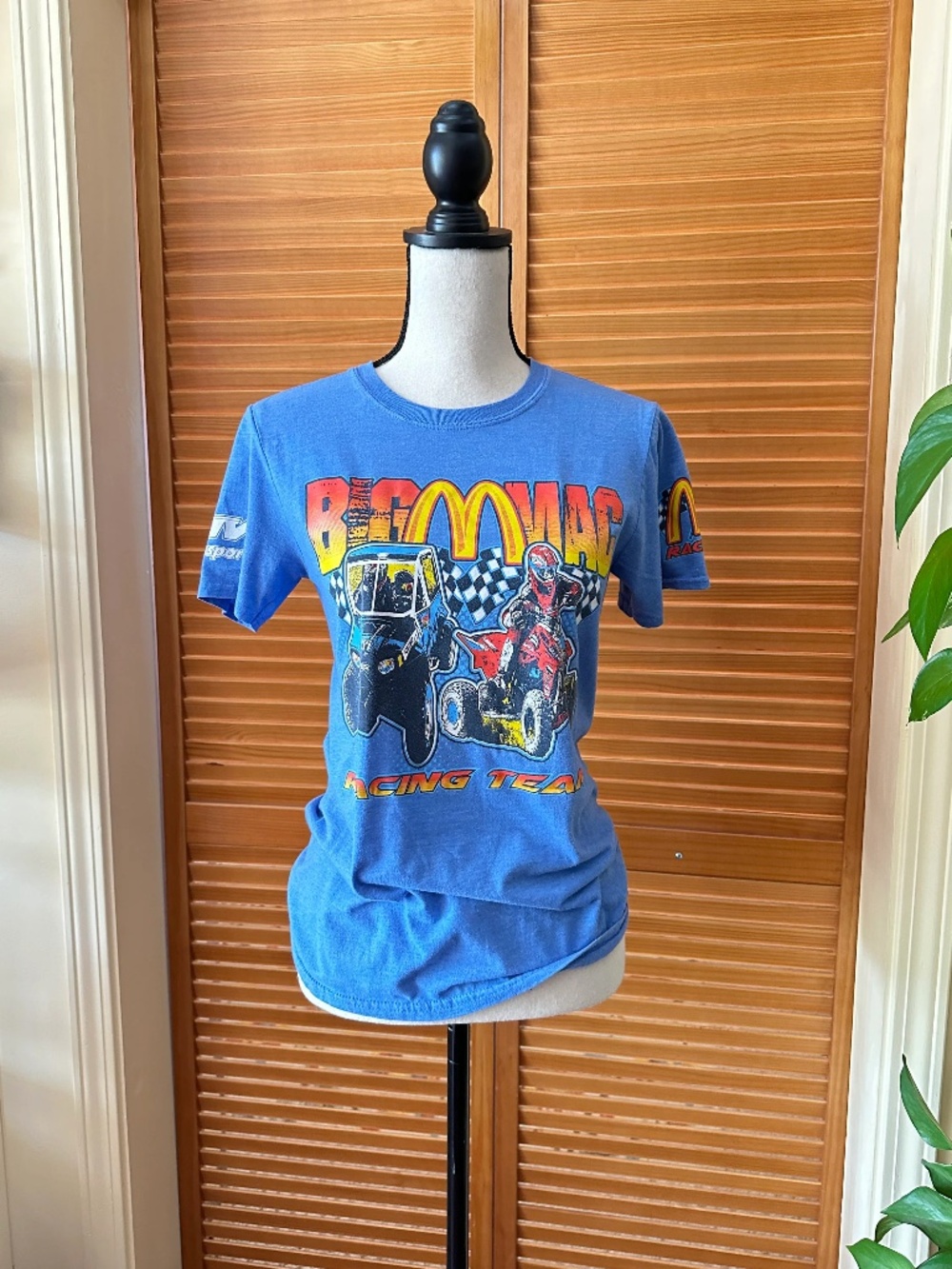 Rare Vintage BIG MAC Racing T-Shirt: McDonalds McRacing Team Kingman Az Rt 66